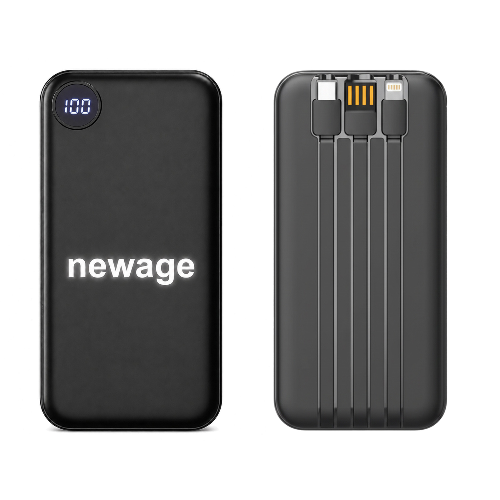 KUMBURNU 10.000 MAH SİYAH LEDLİ POWERBANK