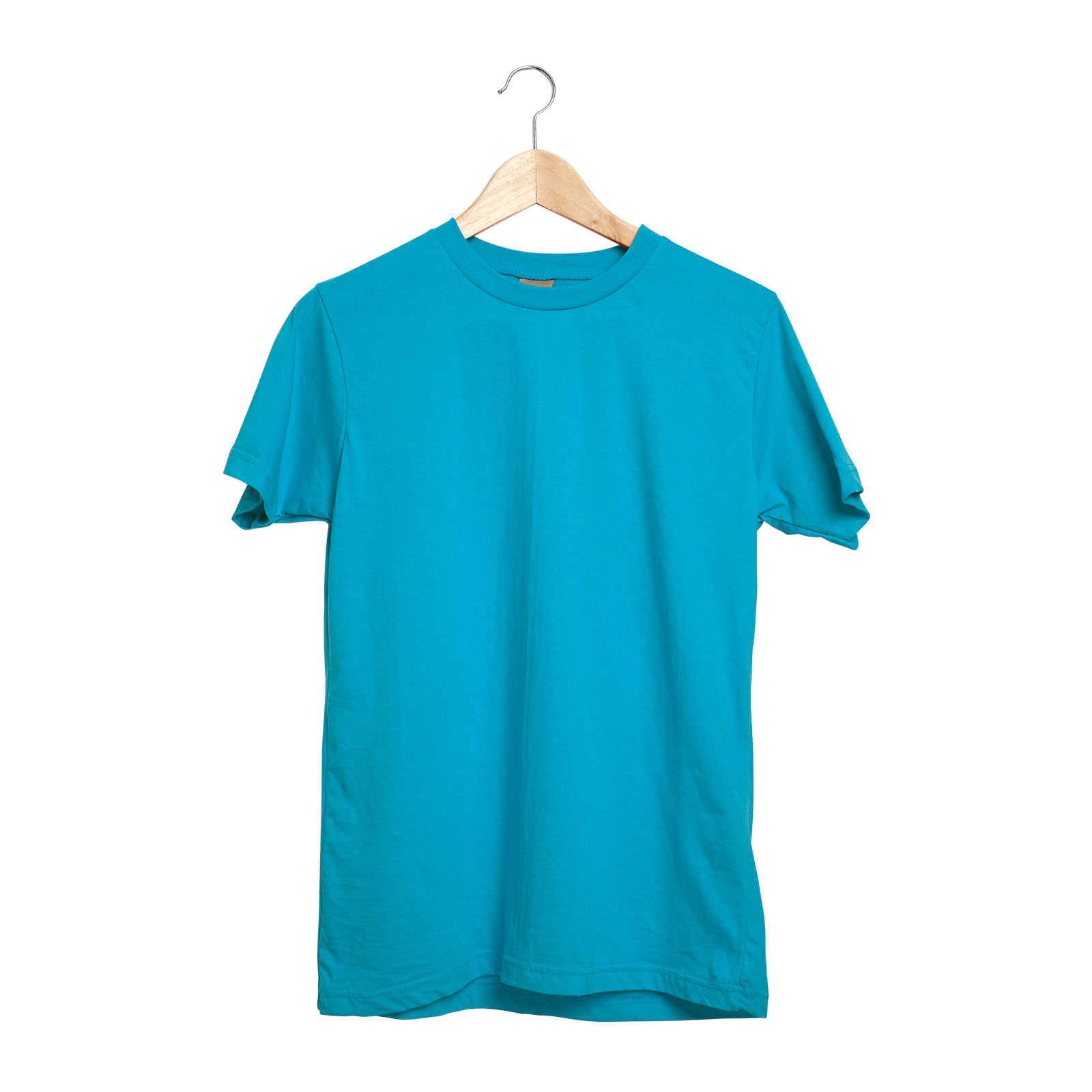 GARDENYA TURKUAZ L SIFIR YAKA TİŞÖRT