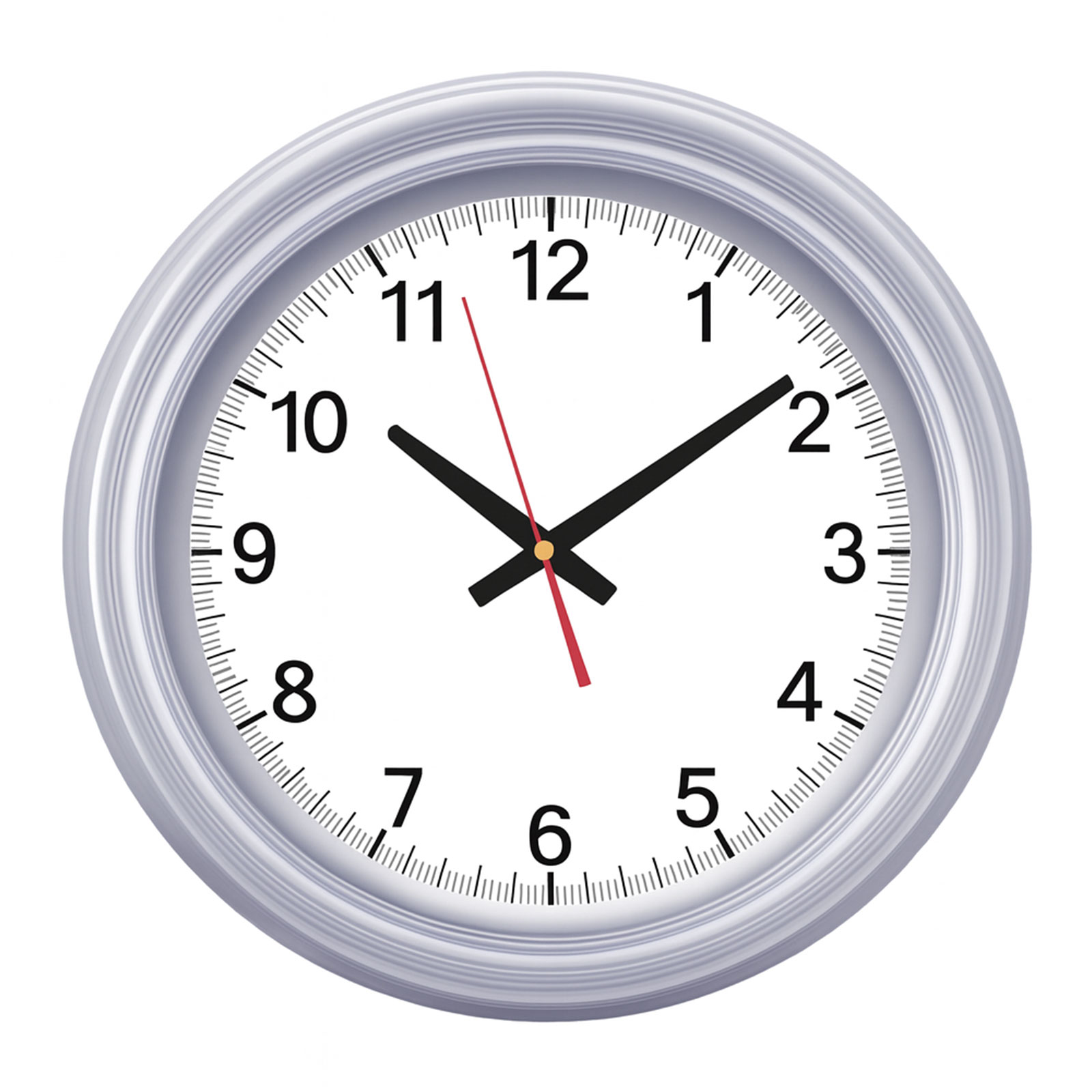 SEDNA526 GÜMÜŞ BRİSTOL KADRAN DUVAR SAATİ (480 MM)